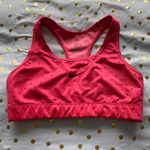 Nike Women’s Sports Bra Pink Pattern Size Medium
